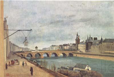 Jean Baptiste Camille  Corot Le Pont-au-Change et le Palais de Justice (mk11) Germany oil painting art